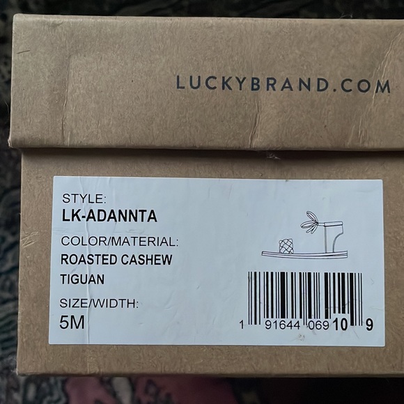 🔆LIKE NEW🔆LUCKY BRAND ADANNTA ANKLE TIE SANDAL - Picture 4 of 5
